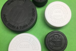 Black and White Bottle Caps